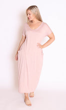 Load image into Gallery viewer, 7643 V-neck Pockets Cotton Dress