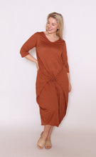 Load image into Gallery viewer, 7618 Rust Magic Tie dress
