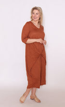 Load image into Gallery viewer, 7618 Rust Magic Tie dress