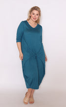 Load image into Gallery viewer, 7618 Teal Magic Tie dress