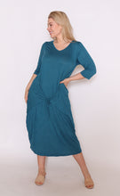 Load image into Gallery viewer, 7618 Teal Magic Tie dress