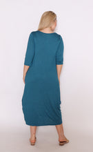 Load image into Gallery viewer, 7618 Teal Magic Tie dress