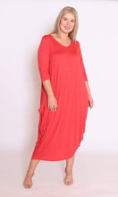Load image into Gallery viewer, 7618  Melon Magic Tie dress