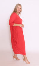 Load image into Gallery viewer, 7618  Melon Magic Tie dress