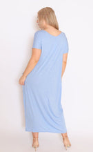 Load image into Gallery viewer, 7643 V-neck Pockets Cotton Dress