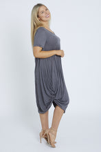 Load image into Gallery viewer, 7446 Charcoal Tie Dress