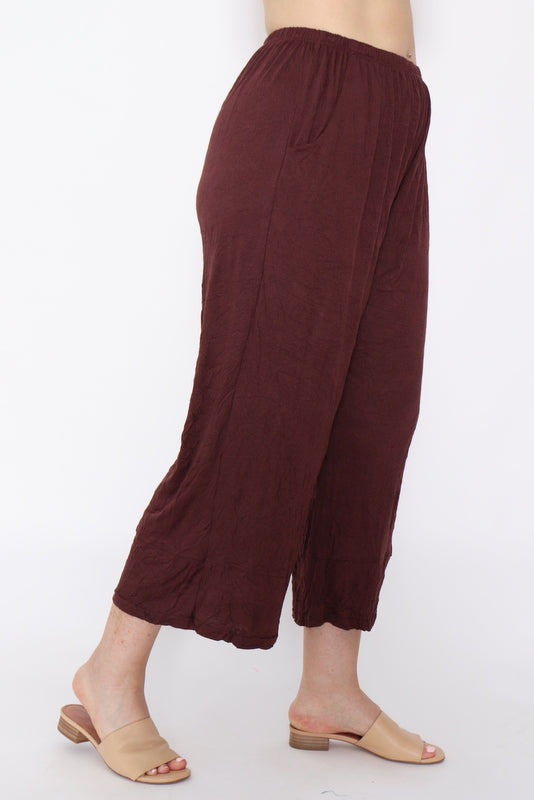 7749 Chocolate wide leg pants