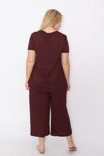 Load image into Gallery viewer, 7749 Chocolate wide leg pants
