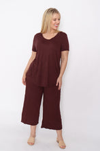 Load image into Gallery viewer, 7749 Chocolate wide leg pants
