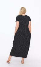 Load image into Gallery viewer, 7932 black stripy dress
