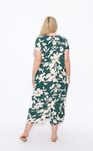 Load image into Gallery viewer, 7934 Green print dress
