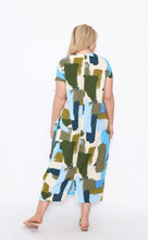 Load image into Gallery viewer, 7940  Print V-neck Pockets Dress
