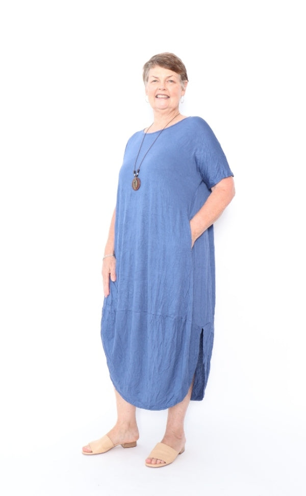 7963 Denim blue  dress