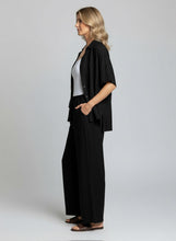 Load image into Gallery viewer, 8072 Relaxed Button-Front Shirt &amp; 8077 Wide-Leg Pants Black
