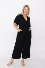 Load image into Gallery viewer, 7942 comfy cotton Jumpsuit Black
