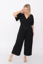 Load image into Gallery viewer, 7942 comfy cotton Jumpsuit Black
