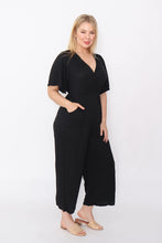 Load image into Gallery viewer, 7942 comfy cotton Jumpsuit Black
