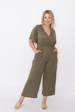 Load image into Gallery viewer, 7942 comfy cotton Jumpsuit Khaki
