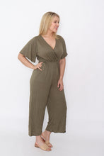 Load image into Gallery viewer, 7942 comfy cotton Jumpsuit Khaki
