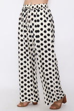 Load image into Gallery viewer, 7972 Black Polka Dots Wide-Leg pants
