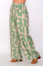 Load image into Gallery viewer, 7972 Sage with beige Wide-leg pants
