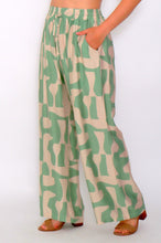 Load image into Gallery viewer, 7972 Sage with beige Wide-leg pants
