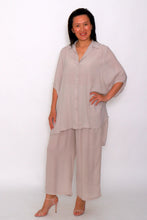 Load image into Gallery viewer, 7451 Beige Relaxed Oversized-Fit shirt &amp; 7735 Beige Pants
