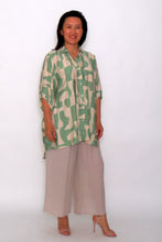 Load image into Gallery viewer, 8032 Sage with beige Hi-low shirt &amp; 7735 Beige pants
