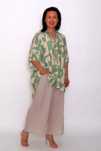 Load image into Gallery viewer, 8032 Sage with beige Hi-low shirt &amp; 7735 Beige pants
