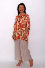 Load image into Gallery viewer, 8032 Rust Blouse with 7735 Beige Pants
