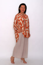 Load image into Gallery viewer, 8032 Rust Blouse with 7735 Beige Pants
