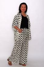 Load image into Gallery viewer, 7451 black Shirt &amp; 7919 black top &amp; 7972 Black Polka pants
