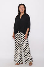 Load image into Gallery viewer, 7451 black Shirt &amp; 7919 black top &amp; 7972 Black Polka pants
