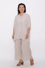 Load image into Gallery viewer, 7451 Beige Relaxed Oversized-Fit shirt &amp; 7735 Beige Pants
