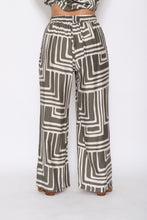 Load image into Gallery viewer, 7972 Khaki Geo Wide-Leg Pants
