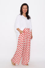 Load image into Gallery viewer, 8032 Red Polka Dots Hi-Low pants &amp; 7633 white top
