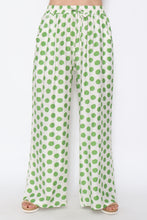 Load image into Gallery viewer, 7972 Green polka dot pants
