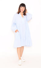 Load image into Gallery viewer, 7861 Light blue Stripy dress
