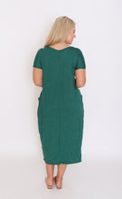 Load image into Gallery viewer, 7643 forest V-neck Pockets Dress
