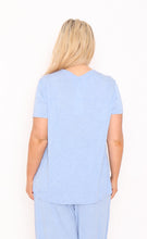 Load image into Gallery viewer, 7798 Blue mile Tee with curvy hem
