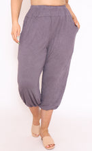 Load image into Gallery viewer, 7293 Charcoal three quarter pants
