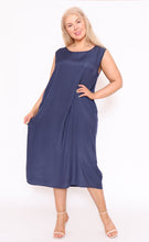 Load image into Gallery viewer, 7895 Navy 2 pieces set dress
