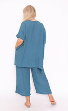 Load image into Gallery viewer, 7897 Teal Straight line hem top
