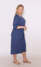 Load image into Gallery viewer, 7618 Navy Magic Tie dress
