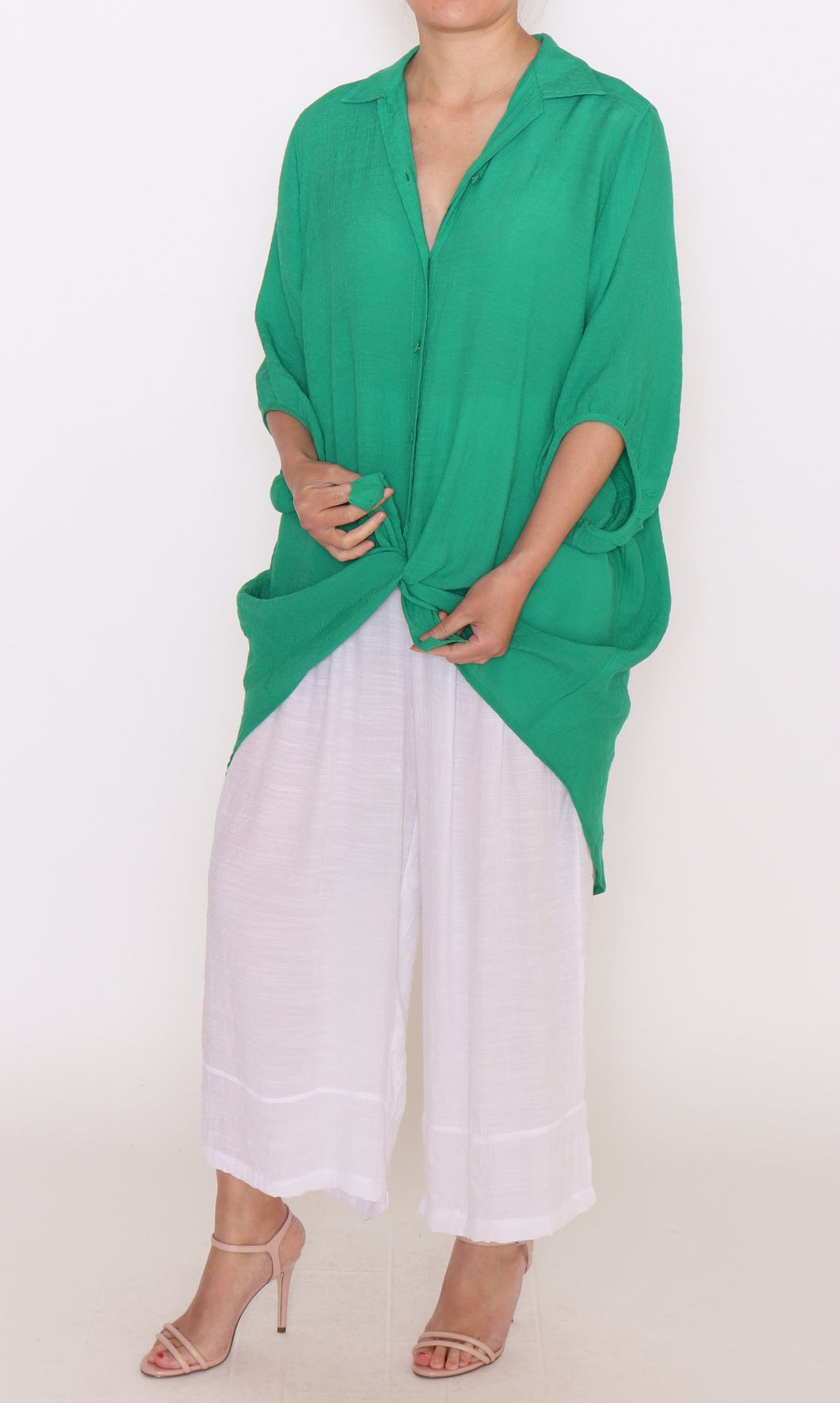 7451 Green Hi-low shirt & 7735 Pants